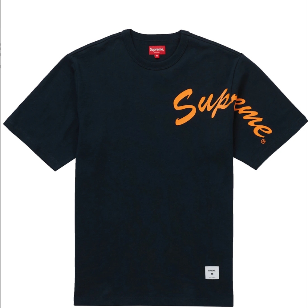Supreme Orange and Blue Short Sleeve Tees